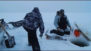 Зимняя рыбалка Витёк ударник..