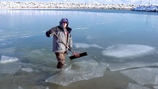 Breaking Ice to go Trout Fishing - ft. Eric Haataja - 4K