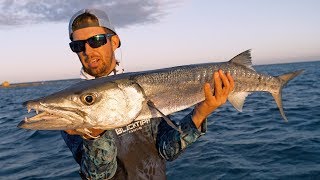 Fishing for Barracuda and Giant Houndfish in the Bahamas - 4K