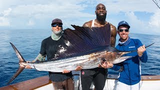Fishing in Miami with NBA Basketball Players - 4K