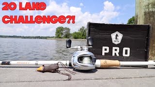 CRAZY ROULETTE FISHING CHALLENGE!!! (20 Lakes, Ponds, Rivers, & Reservoirs)