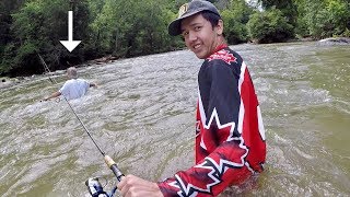DUMB Anglers Go Fishing in a FLOODED River!!!