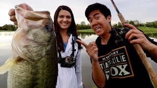 INTENSE Fish-Off vs. the BEST Fisherwoman on Youtube?! (1Rod1ReelFishing vs. Bamabass' Wife)