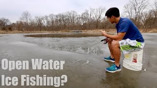 Fishing on UNSAFE Ice... (WARNING: DO NOT TRY AT HOME)