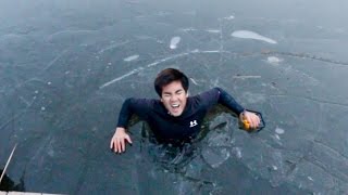 I FELL THROUGH THE ICE WHILE FISHING!!!