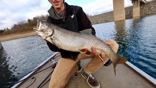 LAKE TROUT in New Jersey?!? Fishing Bladebaits in ULTRA Clear Water