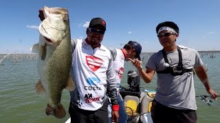 Chuy Caught a 10 Lb Bass!!! Fishing Lake El Cuchillo in Mexico