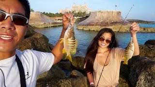 Out Fished by my Sister... Saltwater Fishing + Ultra Clear Underwater Footage!