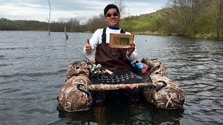 MTB Belly Boat Slam!!! (Ohio Bass Fishing)