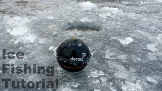 Ice Fishing - How to Use a Deeper Smart Fishfinder by 1Rod1ReelFishing