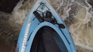EPIC Kayak Accident caused by a HUGE Bass!!!