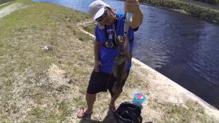 Super Rare Bigmouth Sleeper Caught Fishing a Florida Canal