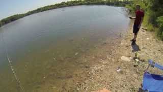 Bass Fishing in 20+ Feet of Water Using a Carolina Rig