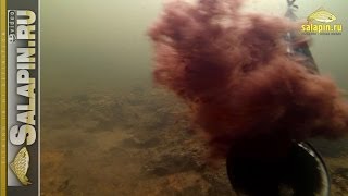 Вскрытие зимней кормушки под водой (сильное течение) [salapinru]