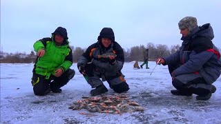 Рыбалка зимой от Михалыча. Ловля окуня со льда на Днепре