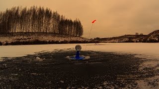 ловля на жерлицы | ловля на безмотылку | первый лед видео