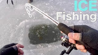 BIG FISH THROUGH THE ICE!!! Ice Fishing a TIDAL River (CRAZINESS)