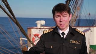 Поздравление с Новым годом от капитана УПС «Седов» Евгения Ромашкина