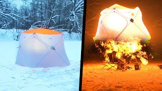 ШОК! Взорвалась палатка на рыбалке! Как обогревать палату, чтобы не угореть в комфорте?