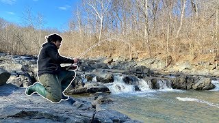 YOU WON'T BELIEVE WHAT I CAUGHT from this FREEZING RIVER!!! (Surprising)