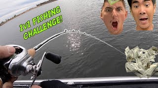 INTENSE 1v1 FISHING CHALLENGE for $1,000!!! (1Rod vs. Apbassing - The Rematch)