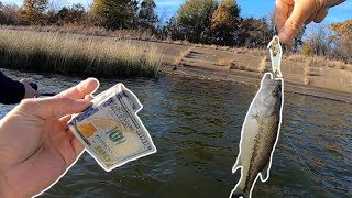 The $100 FISHING CHALLENGE!!! (Surprise Ending)