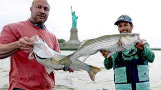 Statue of Liberty Striped Bass Fishing