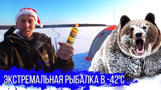 Экстремальная рыбалка с медведем в -42!