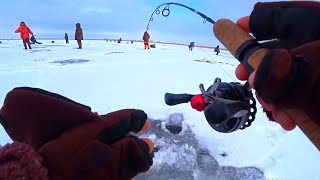 ОН ЧУТЬ УДОЧКУ НЕ ВЫДЕРНУЛ ИЗ РУК рыбалка зимой 2020