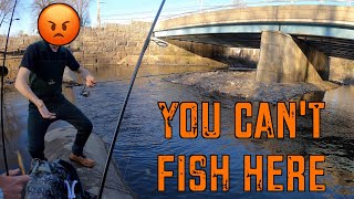 A HATER CONFRONTED ME while I was FISHING A SECRET SPOT!!! (Very Unexpected...)