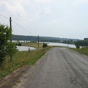 Дорога на огромный и красивый пруд-Аблязово