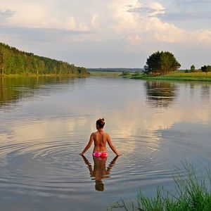 Кузнецкий р-он., окр. с. Шелемис, июль 2011 год, верхний пруд на реке Ржавчик.