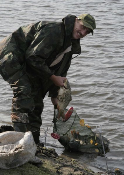 мой улов в один сачек не уместился